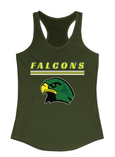 Huguenot Falcons Mascot #8 Women's Tank Top