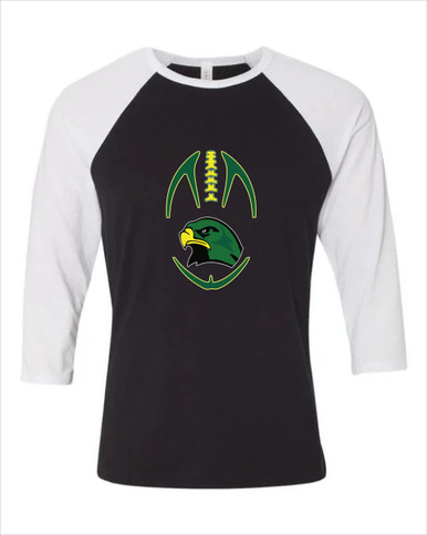 Huguenot Falcons Football #4 Men's Baseball T-Shirt