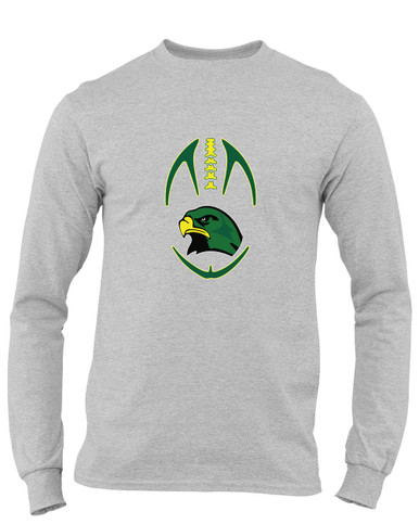 Huguenot Falcons Football #4 Men's LS T-Shirt