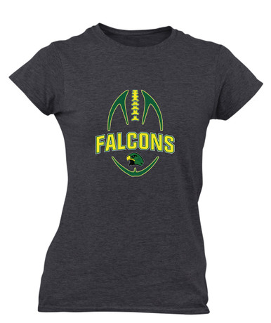 Huguenot Falcons Football #5 Women's Premium SS T-Shirt