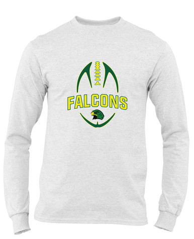 Huguenot Falcons Football #5 Men's LS T-Shirt