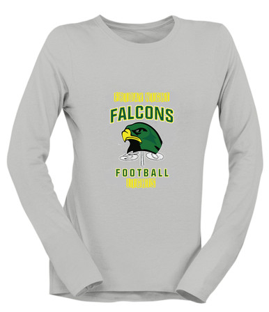 Huguenot Falcons Football #6 Women's Premium LS T-Shirt