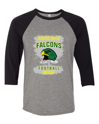 Huguenot Falcons Football #6 Men's Baseball T-Shirt