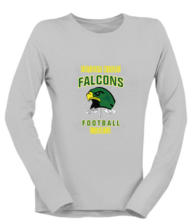 Huguenot Falcons Football #6 Women's LS T-Shirt