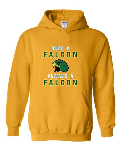 Huguenot Falcons Once A Men's Hoodie