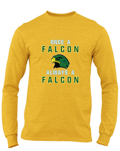 Huguenot Falcons Once A Men's LS T-Shirt