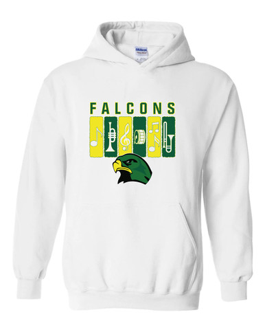 Huguenot Falcons Band # 2 Men's Hoodie