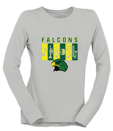 Huguenot Falcons Band # 2 Women's Premium LS T-Shirt