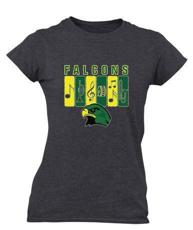 Huguenot Falcons Band # 2 Women's SS T-Shirt