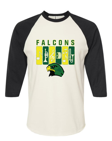 Huguenot Falcons Band # 2 Men's Baseball T-Shirt