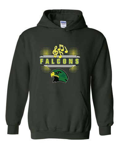 Huguenot Falcons Band # 3 Men's Hoodie