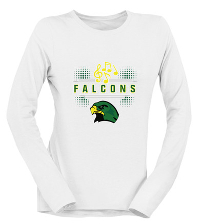 Huguenot Falcons Band # 3 Women's Premium LS T-Shirt