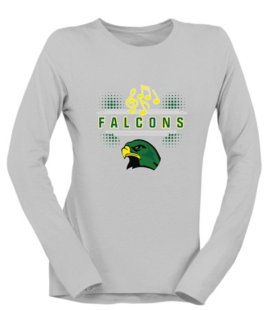 Huguenot Falcons Band # 3 Women's LS T-Shirt