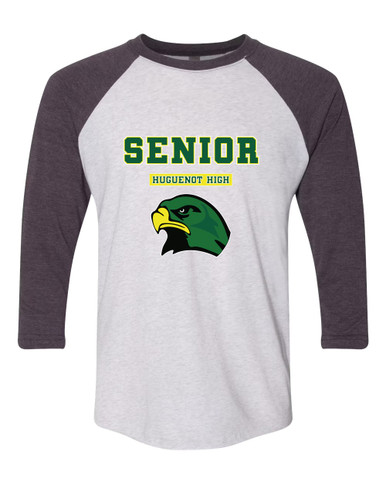 Huguenot Falcons Senior #2 Men's Baseball T-Shirt