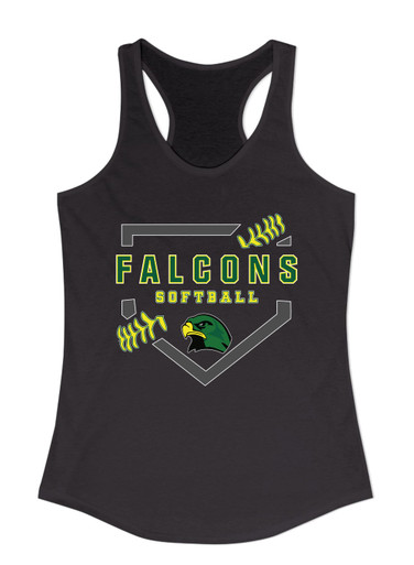 Huguenot Falcons Softball #2 Women's Tank Top