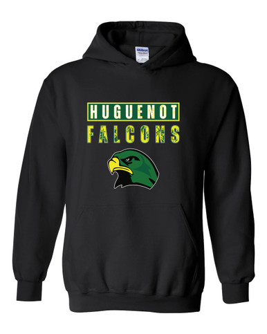 Huguenot Falcons Mascot #9 Men's Hoodie