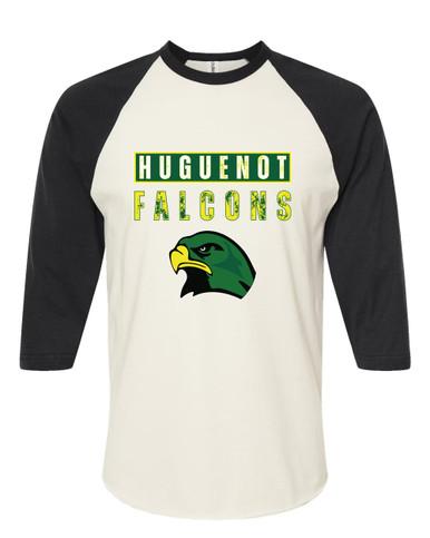 Huguenot Falcons Mascot #9 Women's Baseball T-Shirt
