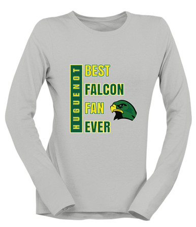 Huguenot Falcons Best Falcon Fan Women's Premium LS T-Shirt