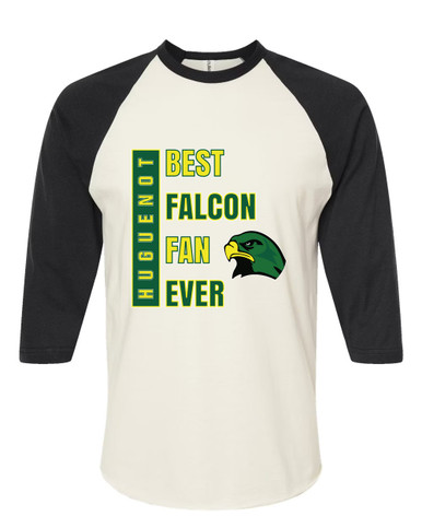 Huguenot Falcons Best Falcon Fan Men's Baseball T-Shirt