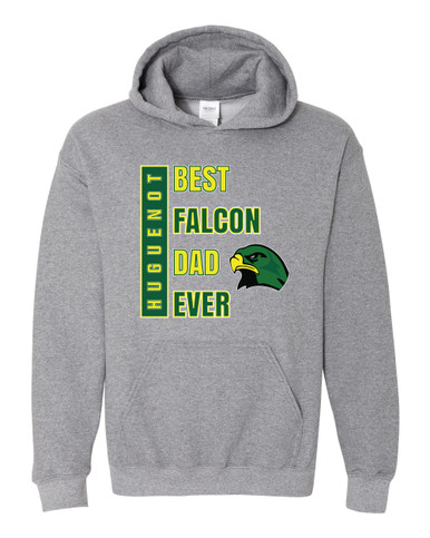 Huguenot Falcons Best Falcon Dad Men's Hoodie
