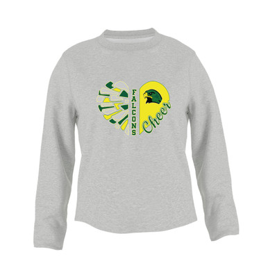 Huguenot Falcons Heart Cheer Women's Sweatshirt