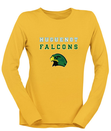 Huguenot Falcons Spirit Women's LS T-Shirt