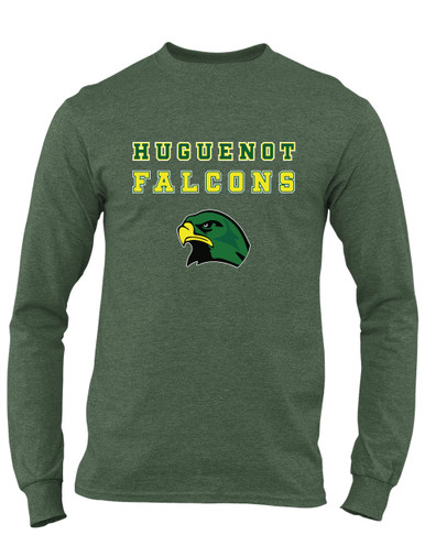 Huguenot Falcons Spirit Men's LS T-Shirt