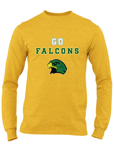 Huguenot Falcons Go Team Men's LS T-Shirt