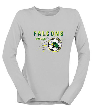 Huguenot Falcons Soccer #2 Women's LS T-Shirt