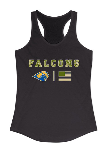 Channelview Falcons Camo Flag Women's Tank Top