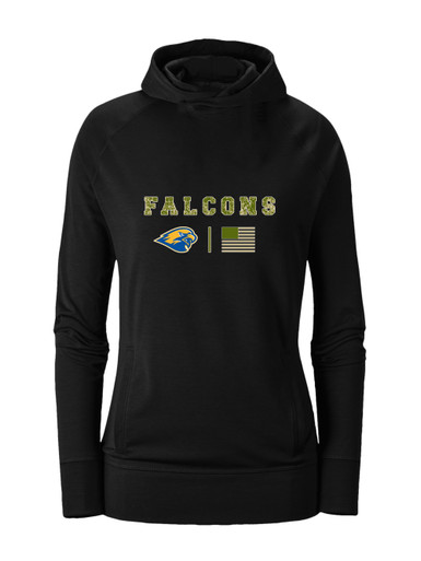 Channelview Falcons Camo Flag Women's Hoodie