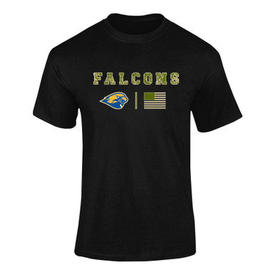 Channelview Falcons Camo Flag Men's SS T-Shirt