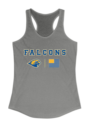 Channelview Falcons Team Colors Flag Women's Tank Top