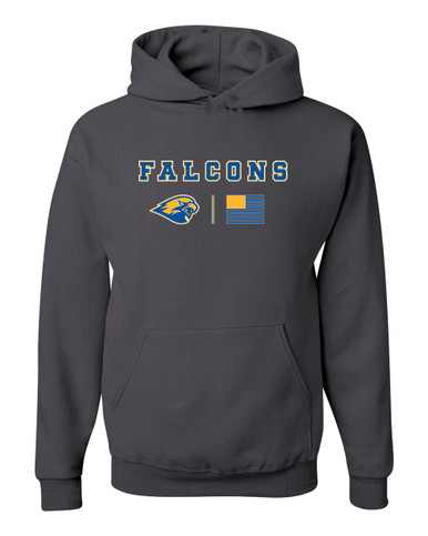 Channelview Falcons Team Colors Flag Men's Premium Hoodie