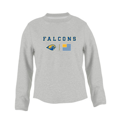 Channelview Falcons Team Colors Flag Women's Sweatshirt