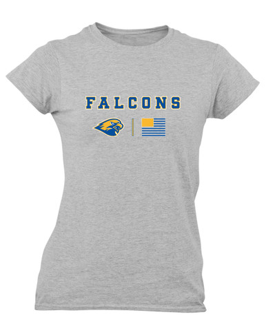 Channelview Falcons Team Colors Flag Women's SS T-Shirt