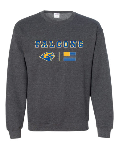 Channelview Falcons Team Colors Flag Men's Sweatshirt
