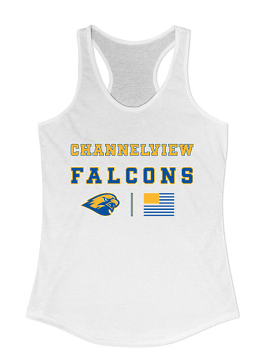 Channelview Falcons Spirit Flag Women's Tank Top