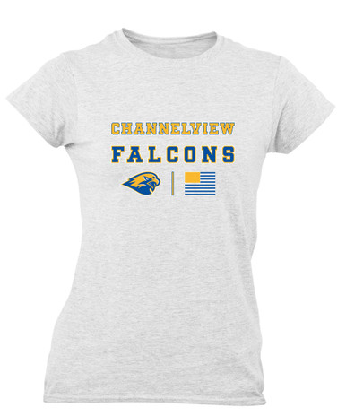 Channelview Falcons Spirit Flag Women's SS T-Shirt