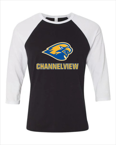Channelview Falcons Mascot #2 Women's Baseball T-Shirt