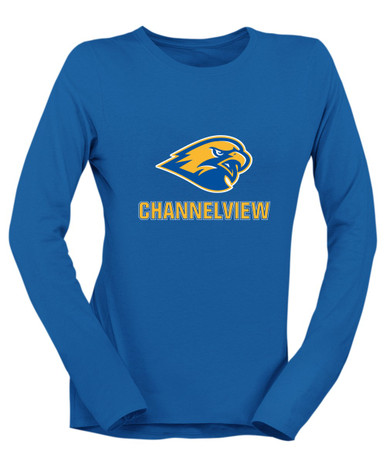 Channelview Falcons Mascot #2 Women's LS T-Shirt