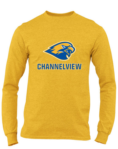 Channelview Falcons Mascot #2 Men's LS T-Shirt