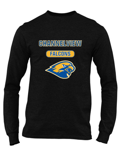 Channelview Falcons Mascot #3 Men's Premium LS T-Shirt