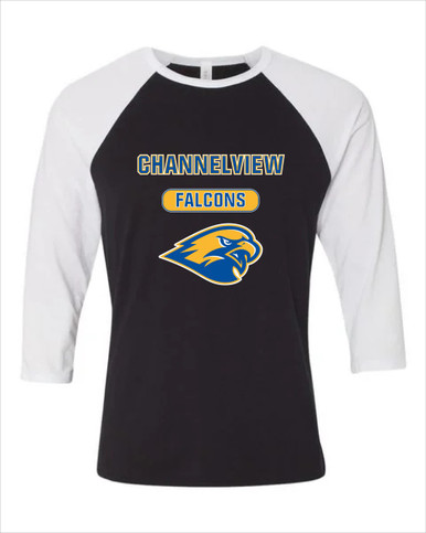 Channelview Falcons Mascot #3 Men's Baseball T-Shirt
