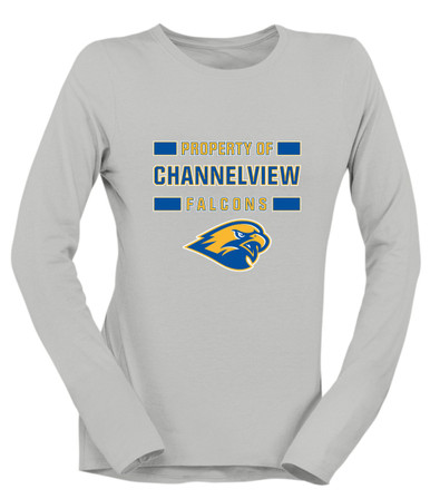 Channelview Falcons Property Of Women's Premium LS T-Shirt