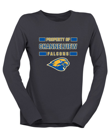 Channelview Falcons Property Of Women's LS T-Shirt