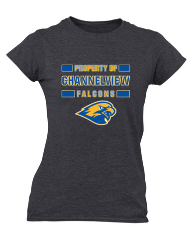 Channelview Falcons Property Of Women's Premium SS T-Shirt