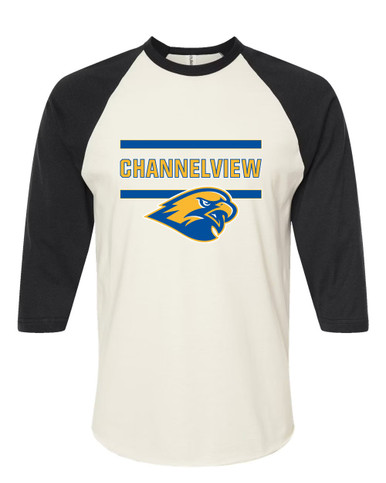 Channelview Falcons Mascot #4 Women's Baseball T-Shirt