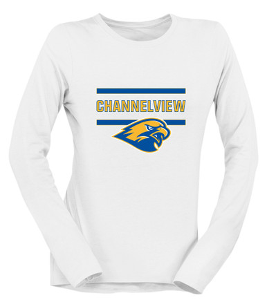 Channelview Falcons Mascot #4 Women's Premium LS T-Shirt