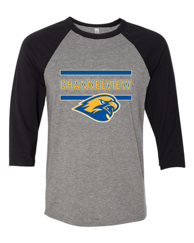 Channelview Falcons Mascot #4 Men's Baseball T-Shirt
